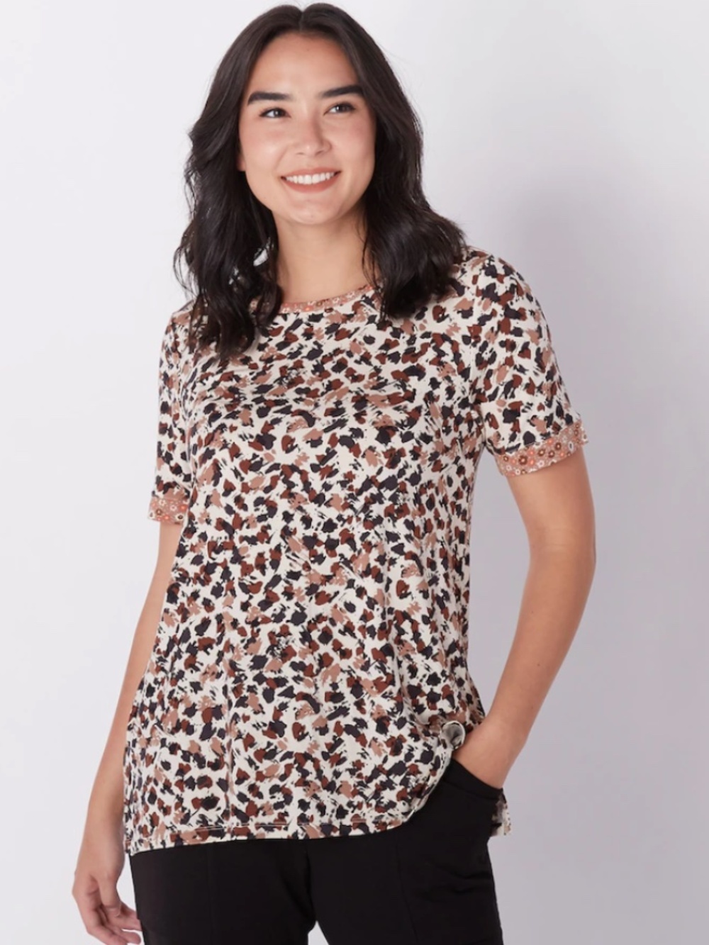 Cuddl Duds Softwear with Stretch Short Sleeve Top - New, Size XS